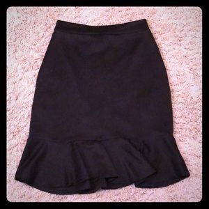 NWOT Black trumpet skirt